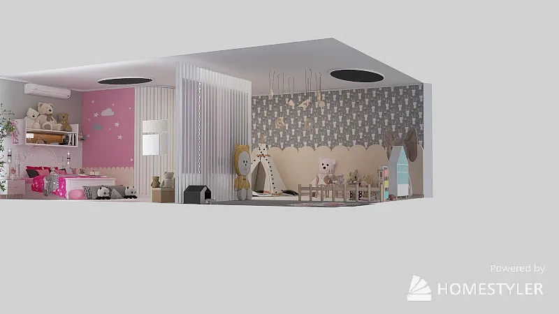 QUARTO INFANTIL - FEMININO 3d design picture 102.6