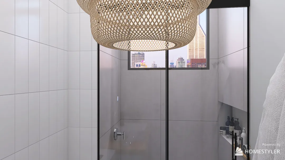 Oka 2 - Banheiro escandinavo 3d design renderings