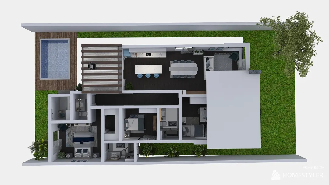 Casa vacacional 3d design renderings
