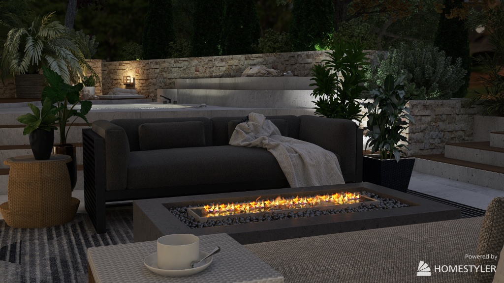WabiSabi Warm Woodland Retreat WarmTones 3d design renderings
