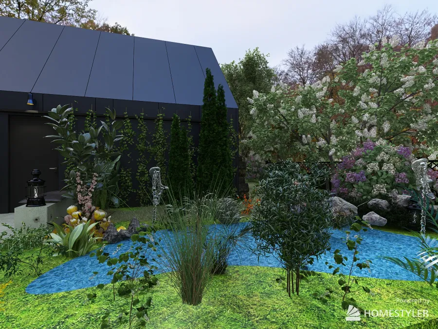 My modern cottage 3d design renderings
