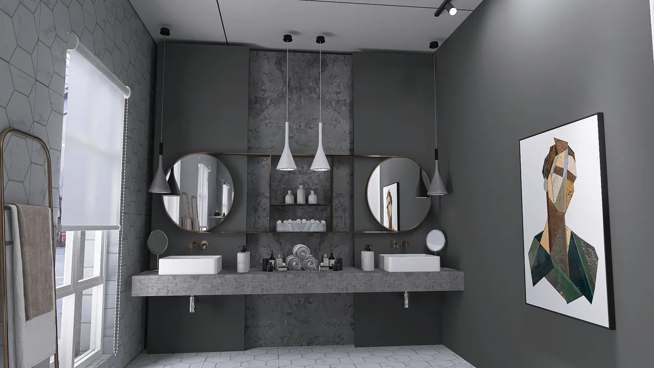 MasterBathroom 3d design renderings