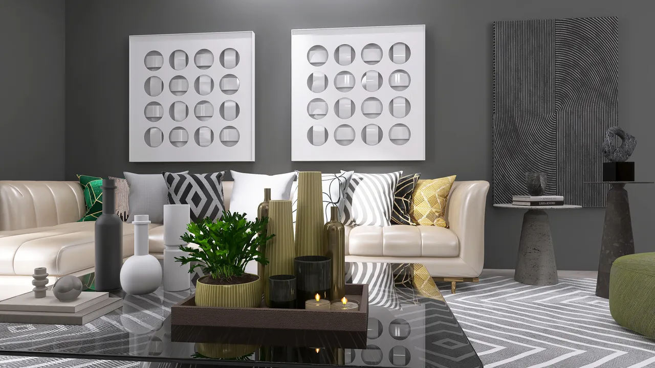 LivingDiningRoom 3d design renderings