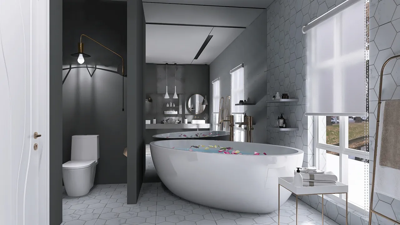 MasterBathroom 3d design renderings