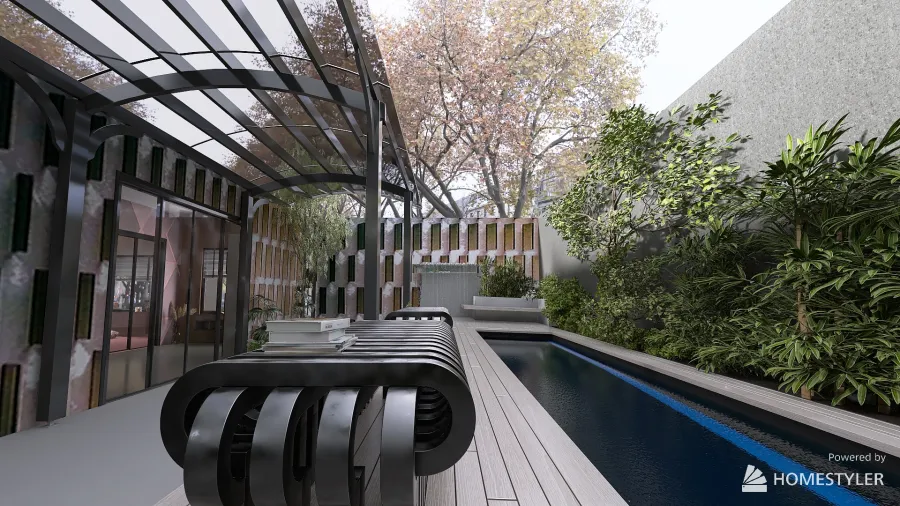 Modern Balcony 3d design renderings