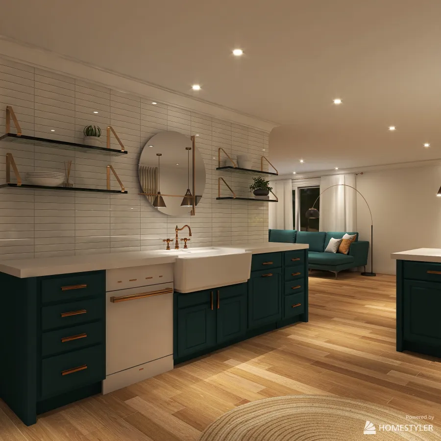 Eileen's Dream Kitchen 3d design renderings