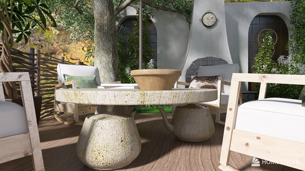 inhale patio garden 3d design renderings