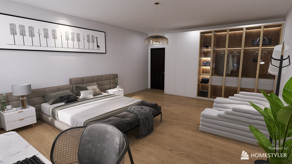 2 bedroom apartment 3d design renderings