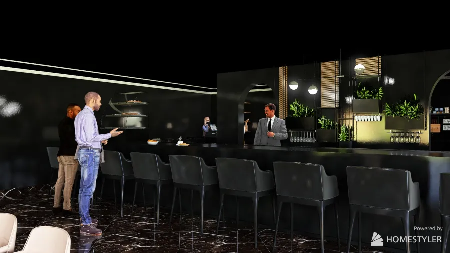WabiSabi WoodTones Dining Room 3d design renderings