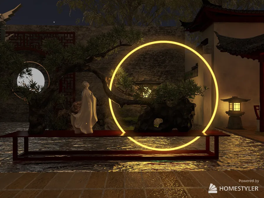 #Midautumn Festival_Chinese Garden 3d design renderings