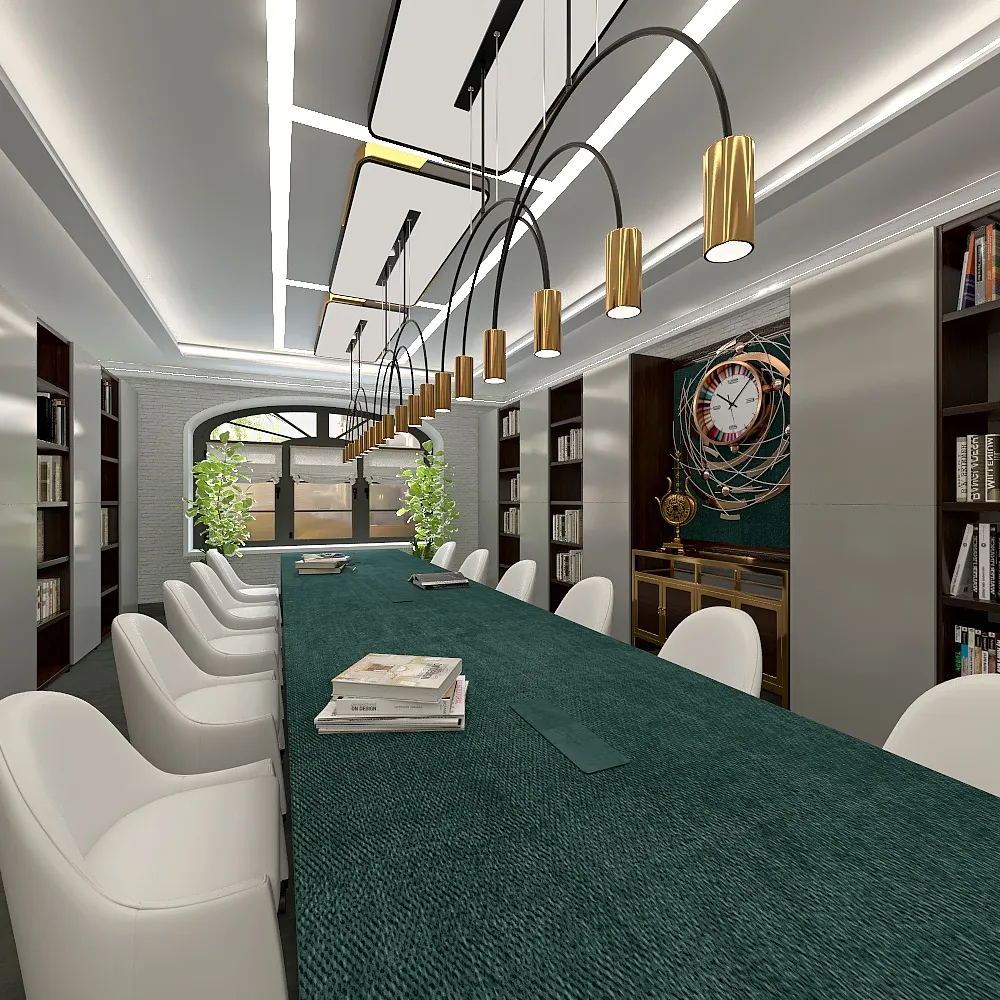 Library 3d design renderings