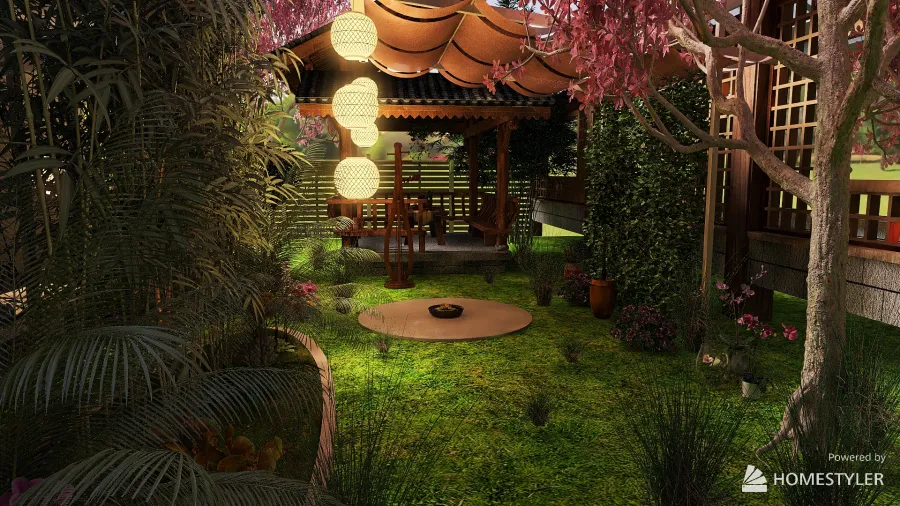 Zen Garden 3d design renderings