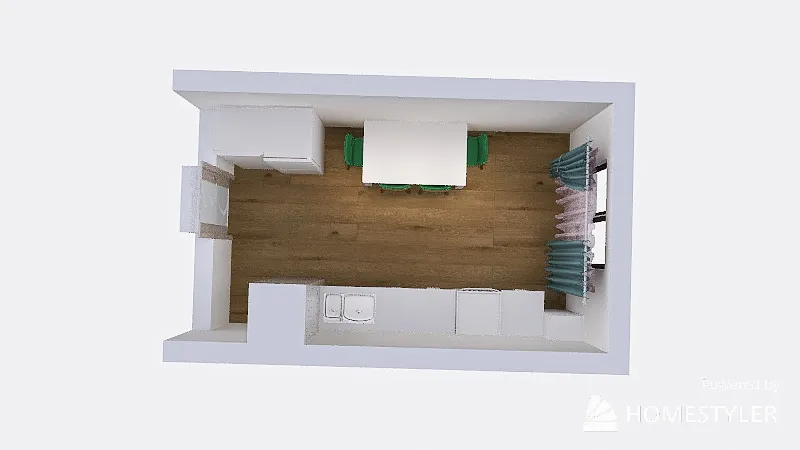 кухня 3d design renderings