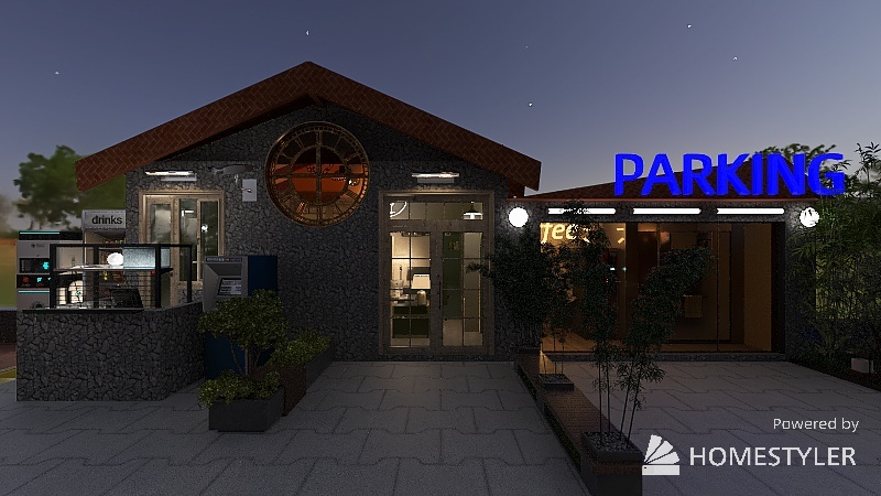 Parcheggio 3d design renderings