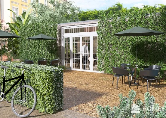 Garden View Cafe Design Rendering