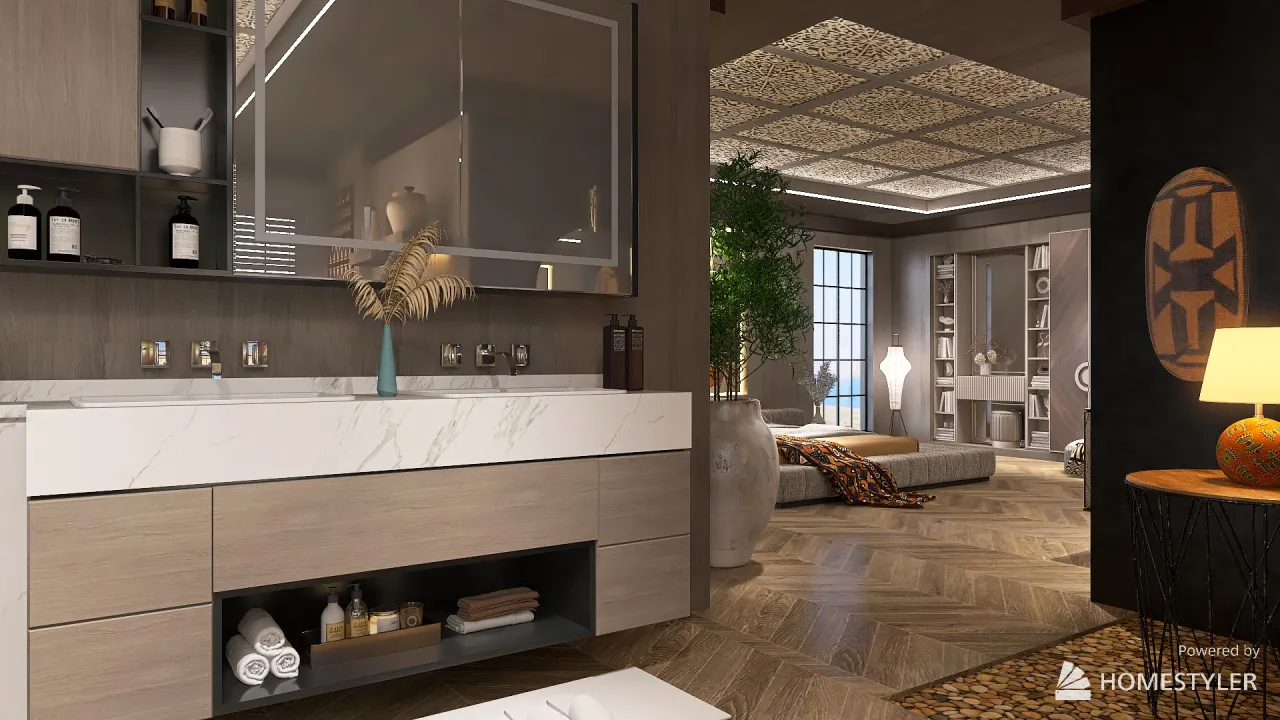 Modern WoodTones UnnamedSpace 3d design renderings