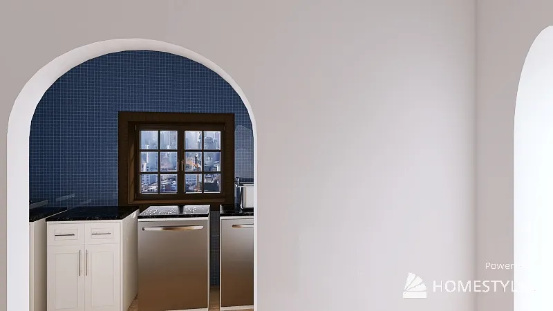 cozinha da casa 1 apenas 3d design renderings
