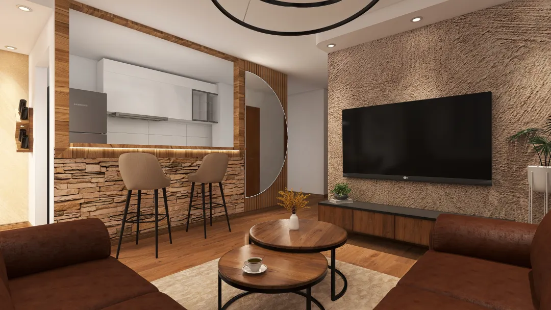 Dnevna soba i trpezarija/Zemun 3d design renderings