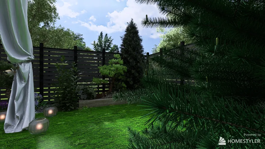 Mini garden - 60m 3d design renderings