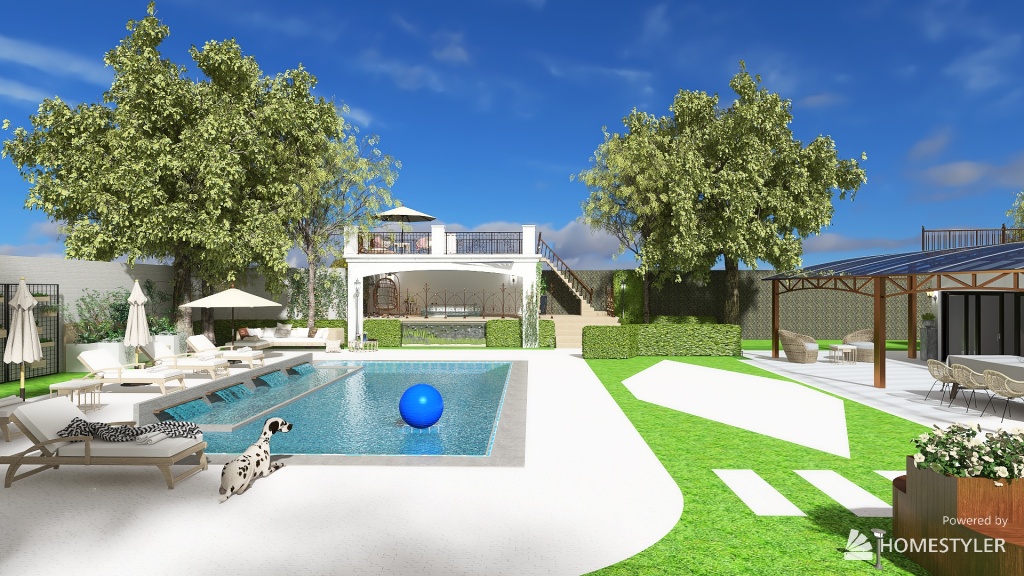 Villa Spa - Dream Garden 3d design renderings