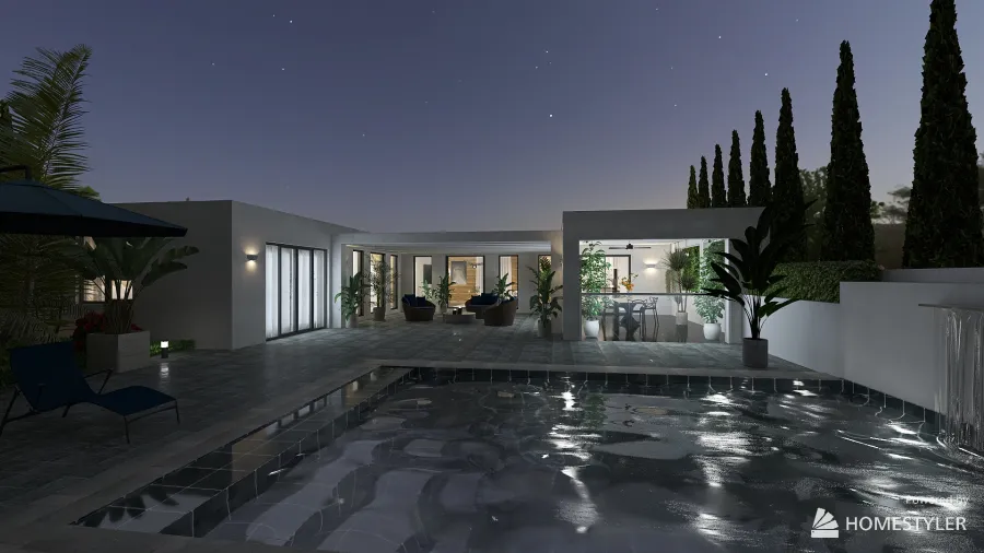 Modern Maison architecte 3d design renderings