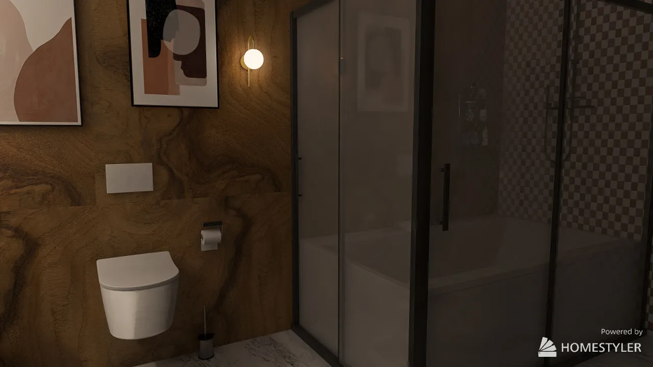 Modern Bathroom 3d design renderings