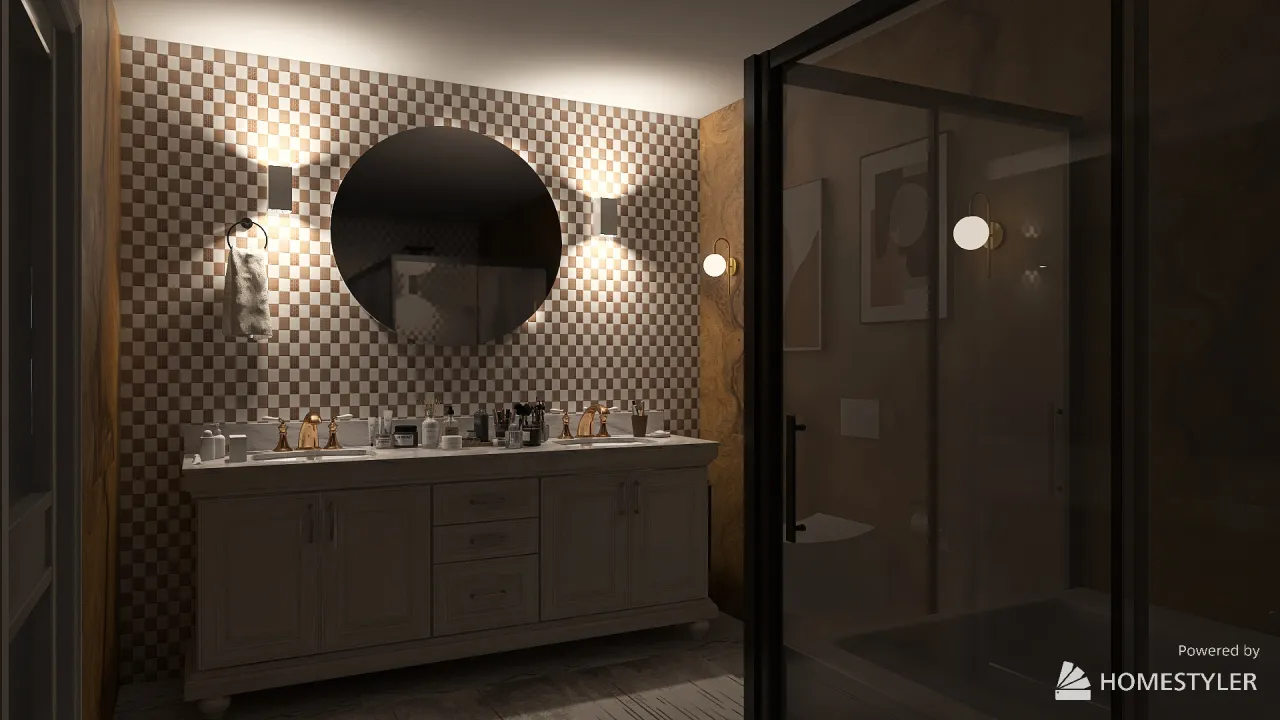 Modern Bathroom 3d design renderings