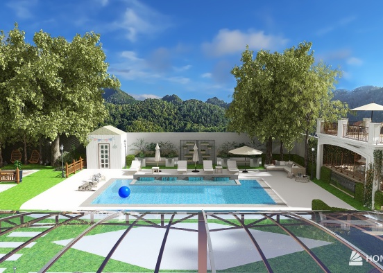 Villa Spa - Dream Garden Design Rendering