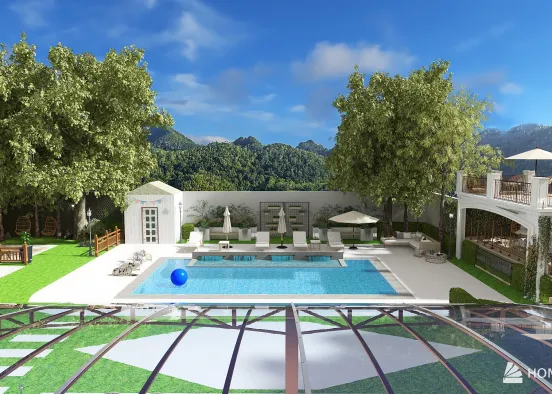 Villa Spa - Dream Garden Design Rendering
