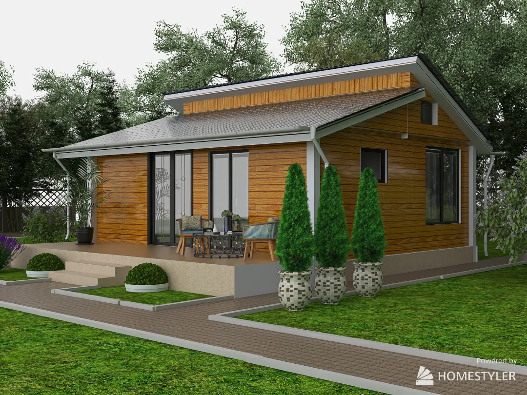 Дом №3_модель 3d design renderings