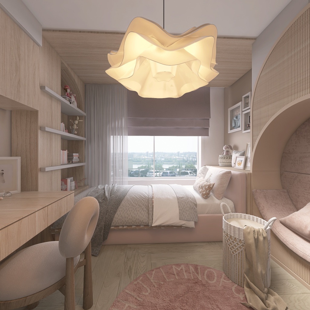 2nd Bedroom 3d design renderings
