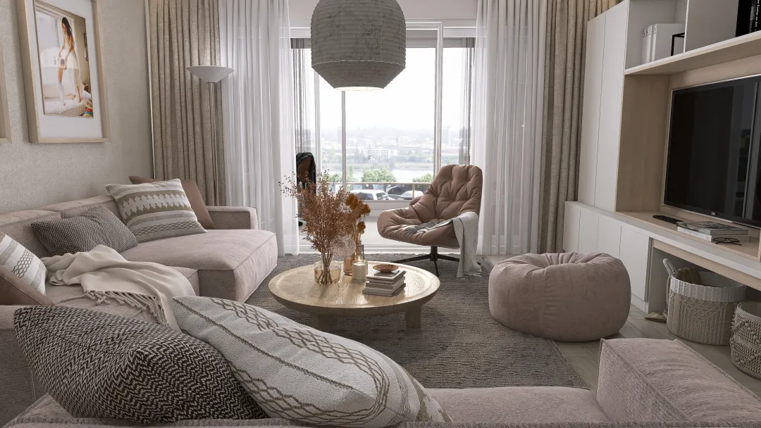 El apartamento rosado de Elvira 3d design renderings