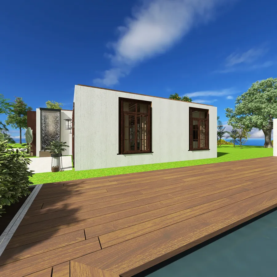 Tropical Balinese resort 3d design renderings
