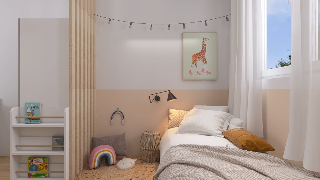 Chambre enfants 3d design renderings