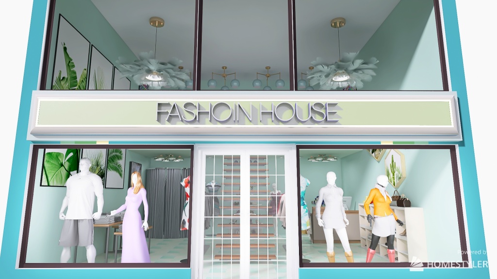 Fashoin House 3d design renderings