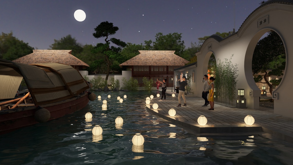 Festival de la Luna 3d design renderings