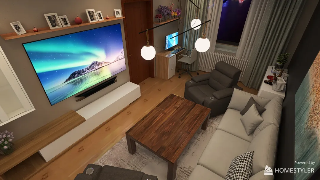 Copy of Living room for parents_2 3d design renderings