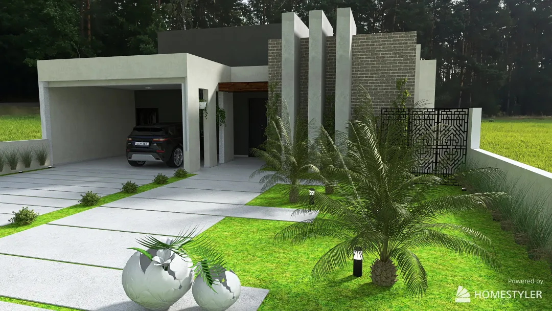 Fachada Residencial 3d design renderings