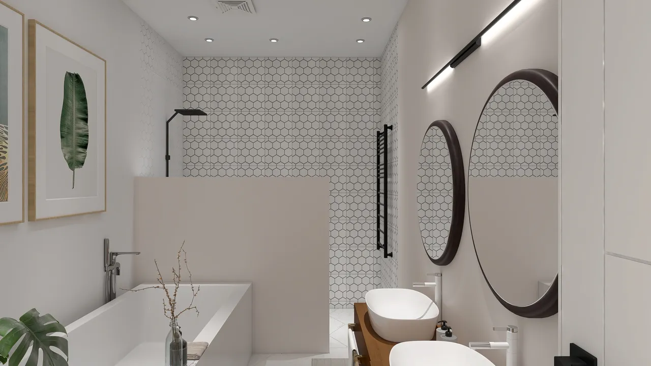 Bathroom 3d design renderings