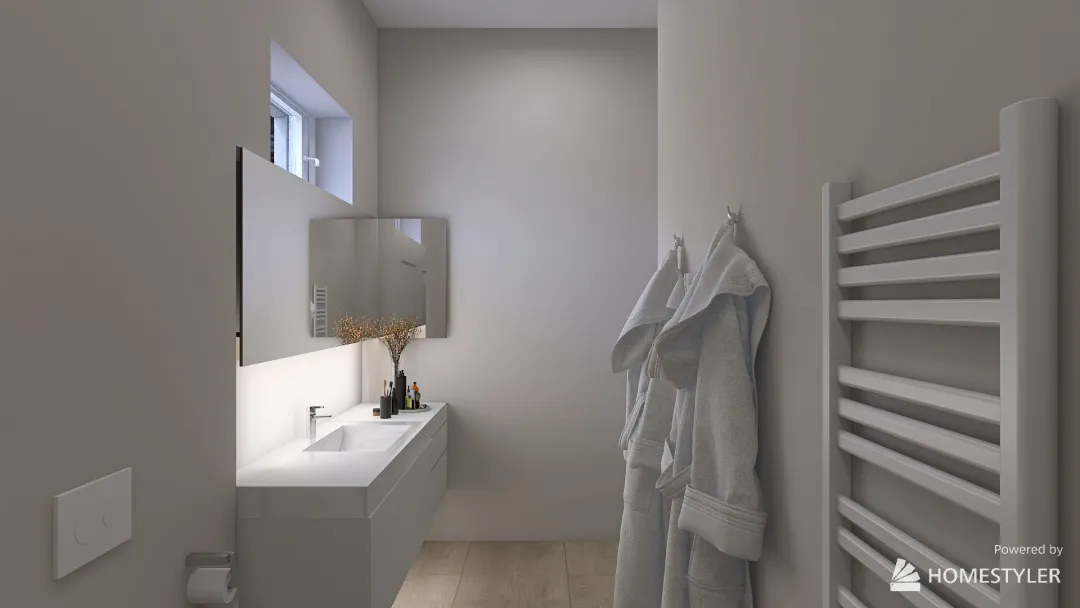 bagno castelmorrone beige 3d design renderings