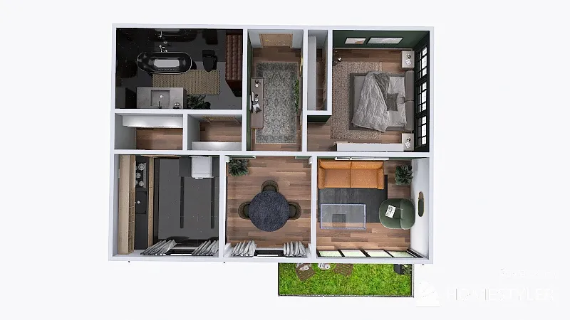Apartment Floor Plan 3d design renderings