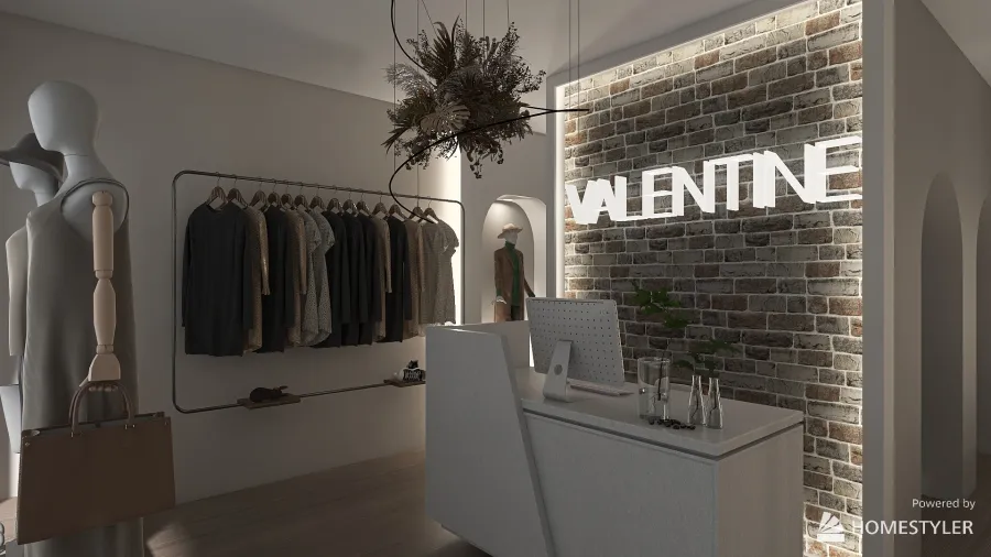 VALENTINE #FashionShopforWeb 3d design renderings