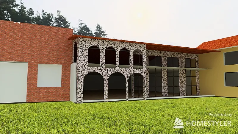 Casa rural Andina quacu 3d design renderings