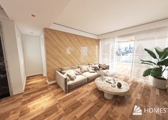 Room 4 - Natural Wood Tones Design Rendering