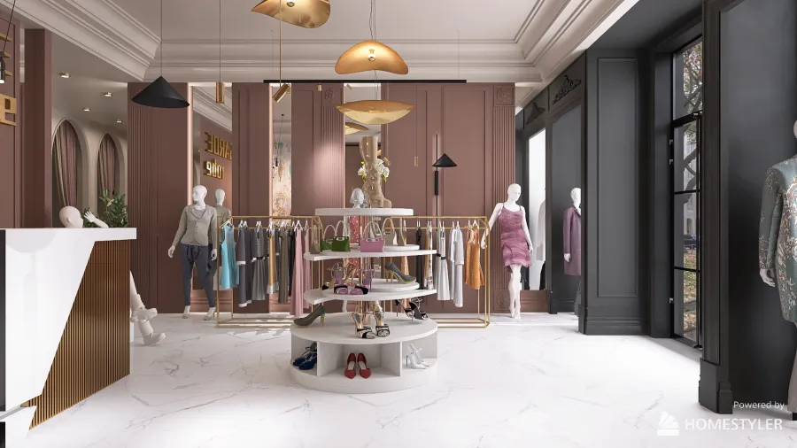 Интернет-магазин модной одежды 3d design renderings