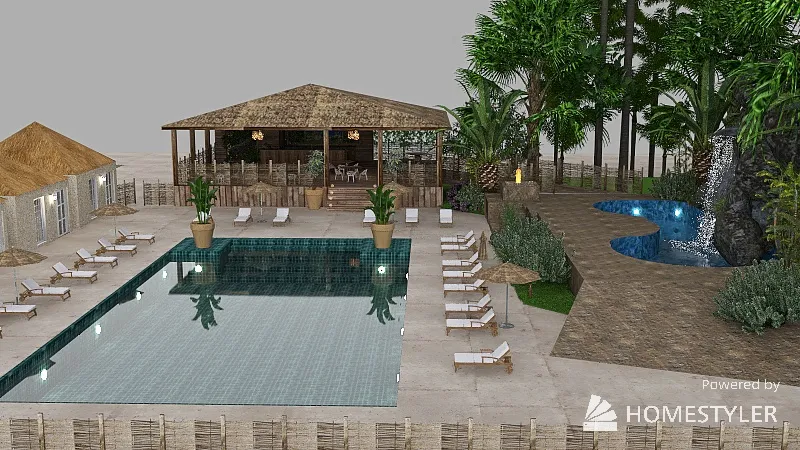 Classy hotel in the Bahamas 3d design picture 3796.43