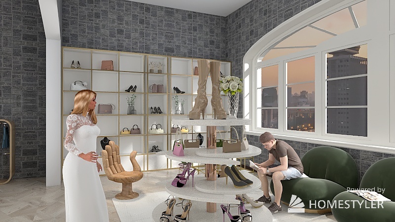 Fashion Store Darez 3d design renderings