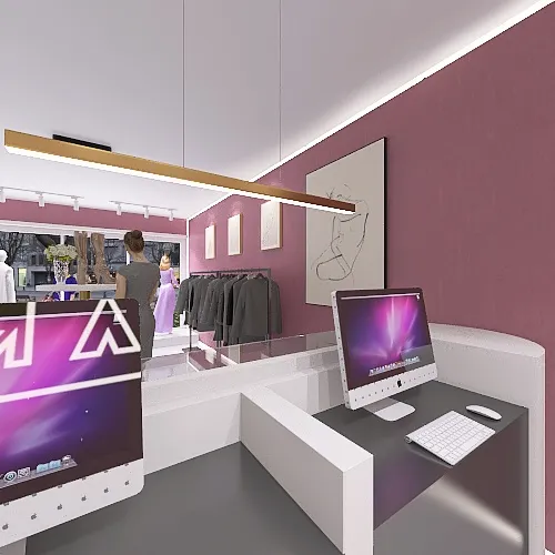 #FashionShop - clothing store 3d design renderings