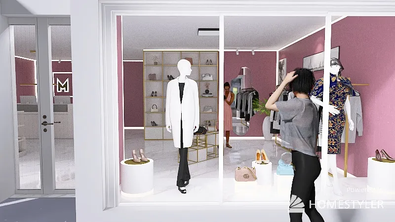 #FashionShop - clothing store 3d design renderings