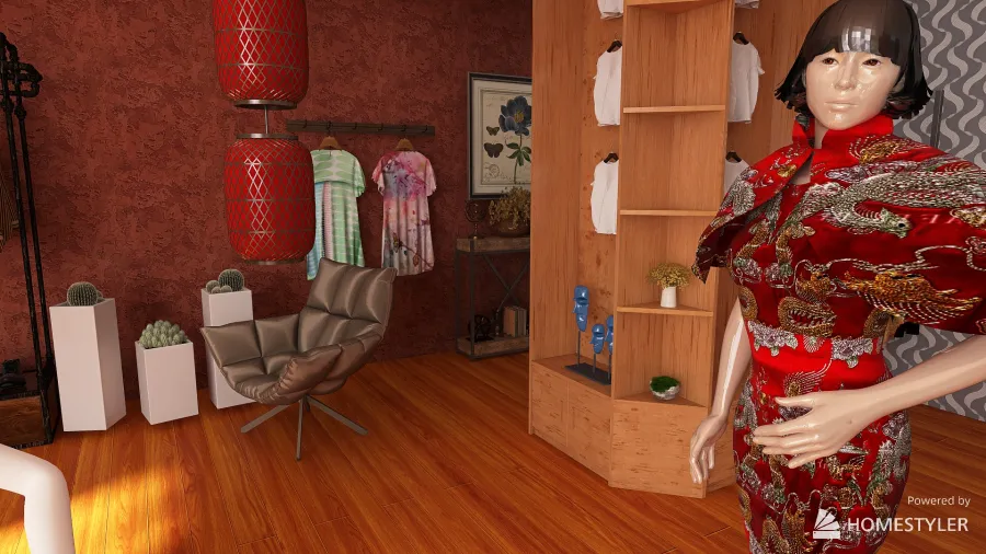 Fashion Shop Challege 3d design renderings